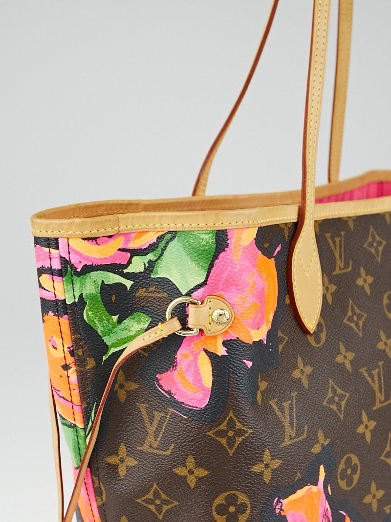 Louis Vuitton, Bags, Limited Edition Authentic Lv Neverfull Mm Stephen  Sprouse Roses Rare