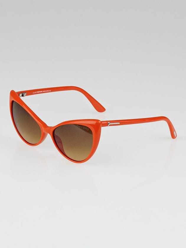 Tom Ford Orange Acetate Frame Cat-Eye Anastasia Sunglasses - TF303