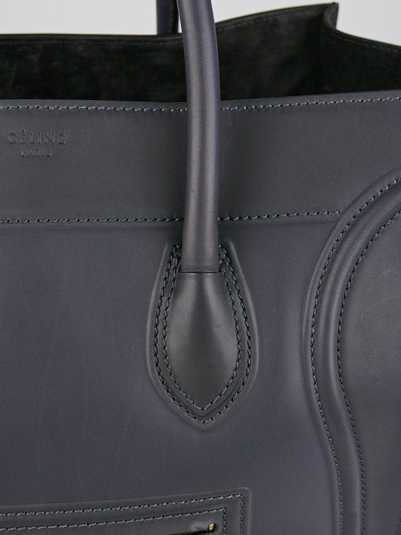 Celine Dark Grey Supple Calfskin Leather Large Phantom