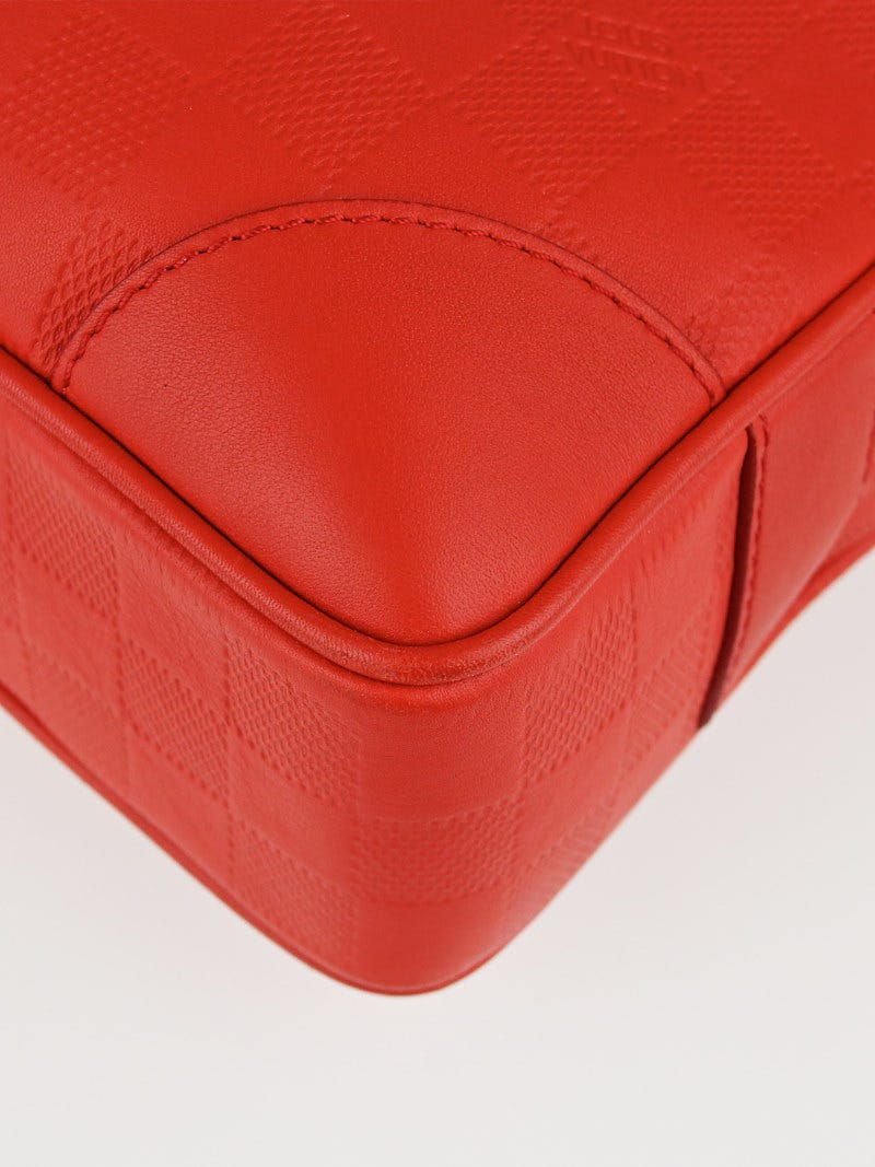 Louis Vuitton Orange Damier Infini Leather Porte Documents Voyage Briefcase  Louis Vuitton