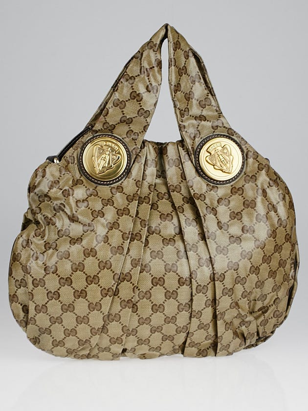Gucci Beige/Ebony GG Crystal Hysteria Small Shoulder Bag