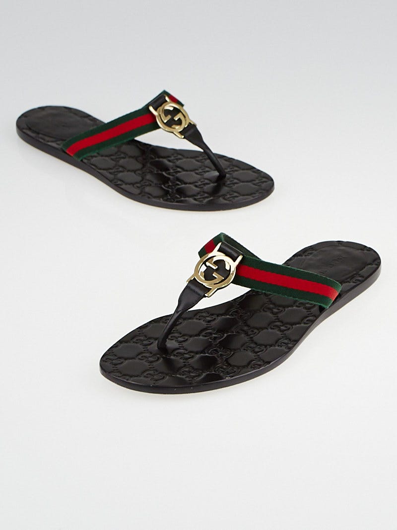 Gg line signature new arrivals web thong sandal