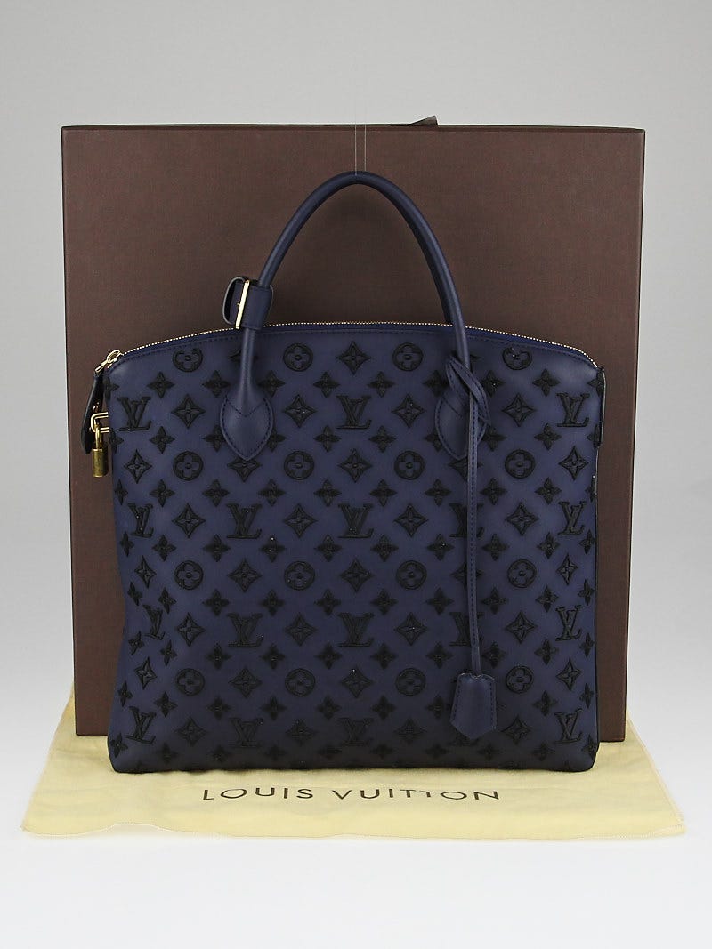 Louis Vuitton Blue, Pattern Print Monogram Addiction Lockit Vertical mm