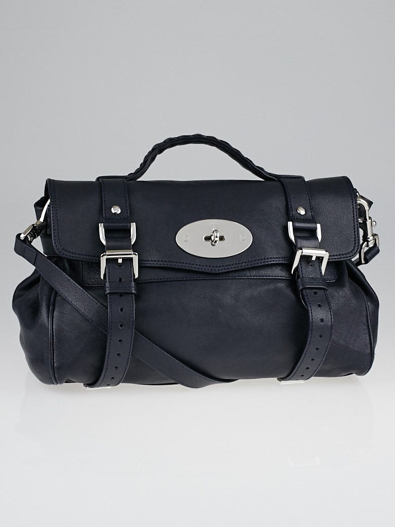 Navy blue cheap mulberry bag