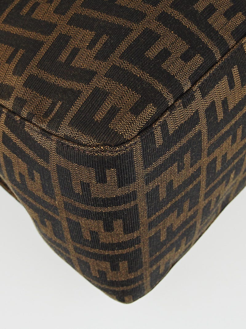 Fendi Tobacco Zucca Print Canvas Big Mamma Forever Flap Bag 8BR638
