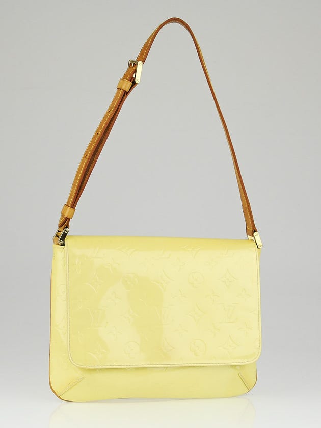 Louis Vuitton Lime Yellow Monogram Vernis Thompson Street Bag