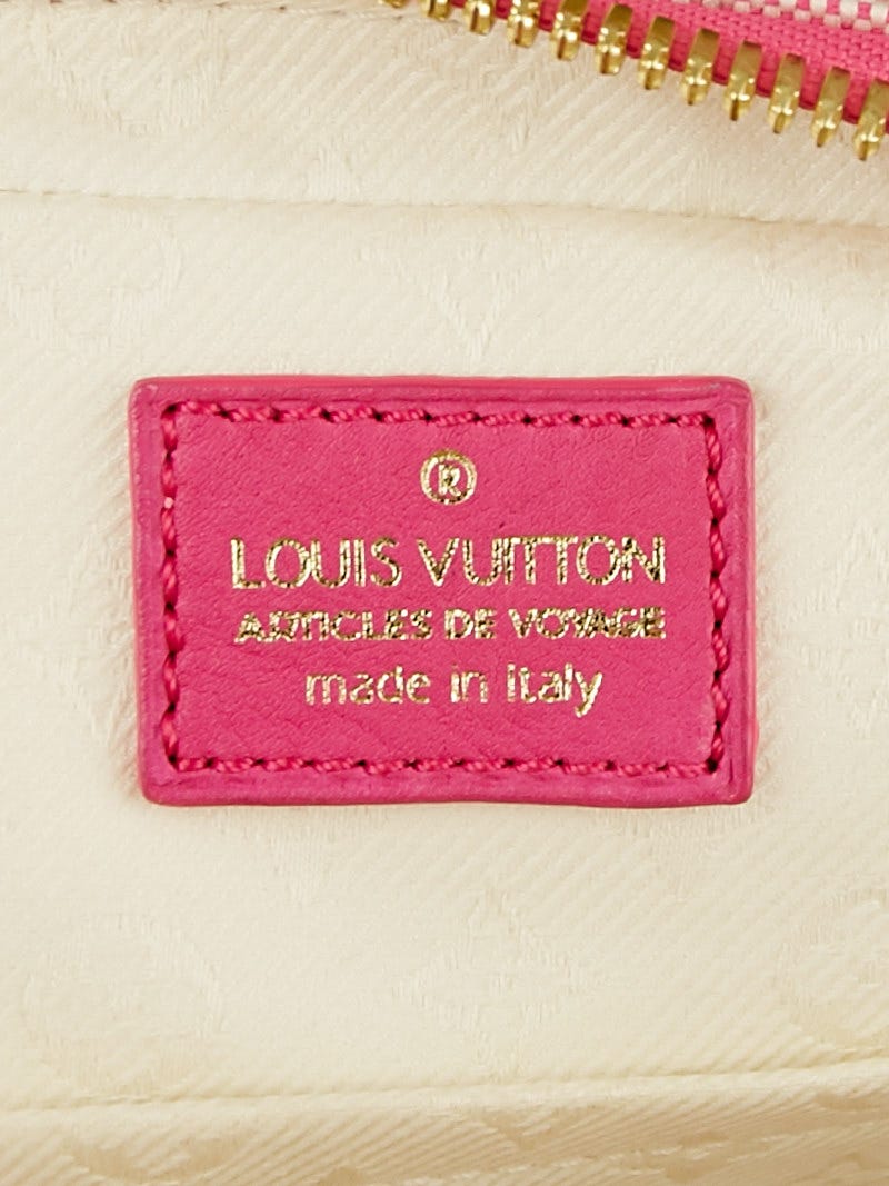 Louis Vuitton Limited Edition Pink Canvas Articles de Voyage Rider