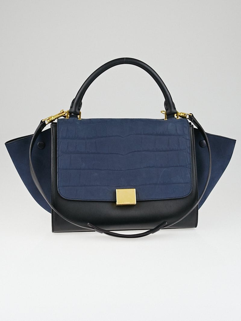 CELINE バック Celine Dark Olive Pebbled Leather Medium Soft 16 Shoulder Bag