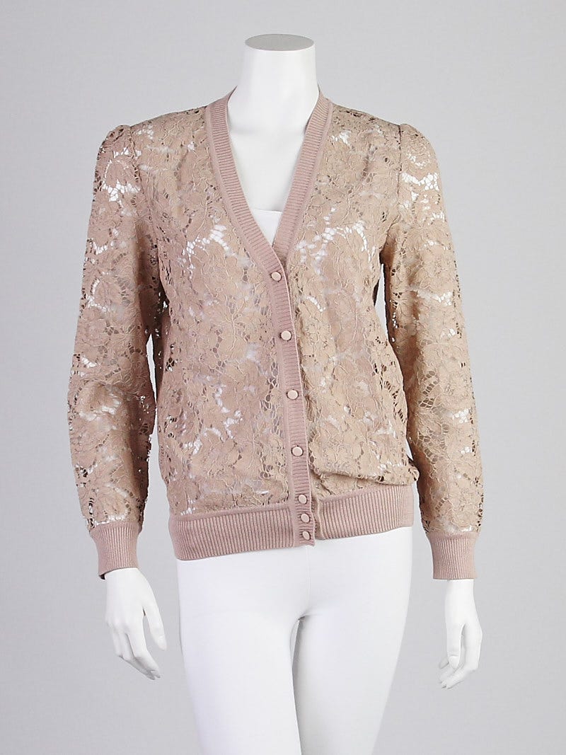 Beige lace cardigan 2025