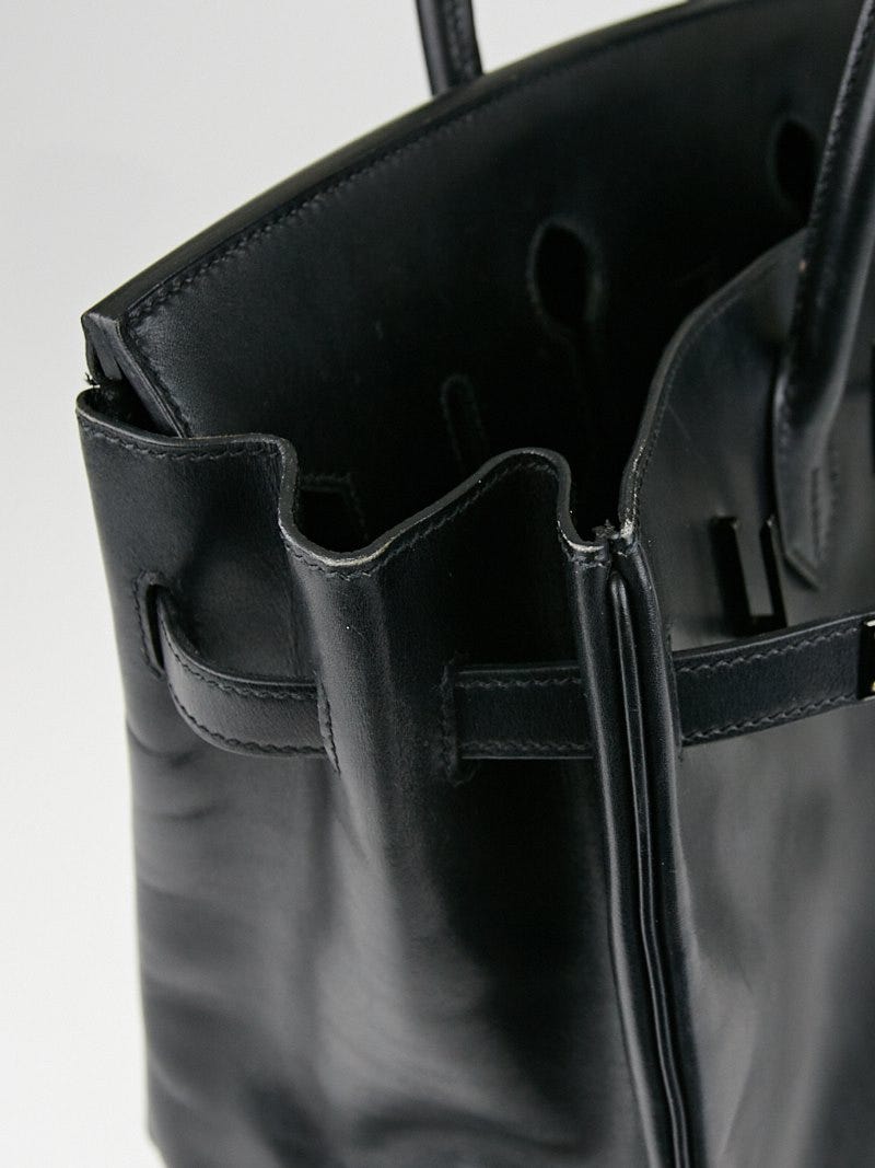 Hermès Birkin 35 SO BLACK Black Box Leather PVD Hardware - 2011, O Squ