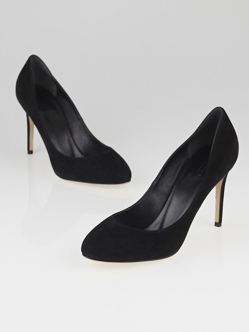 Gucci black suede pumps on sale