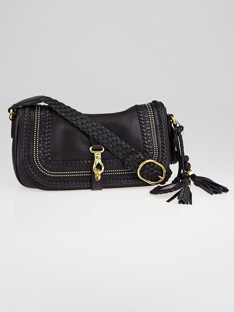 Gucci black outlet flap bag