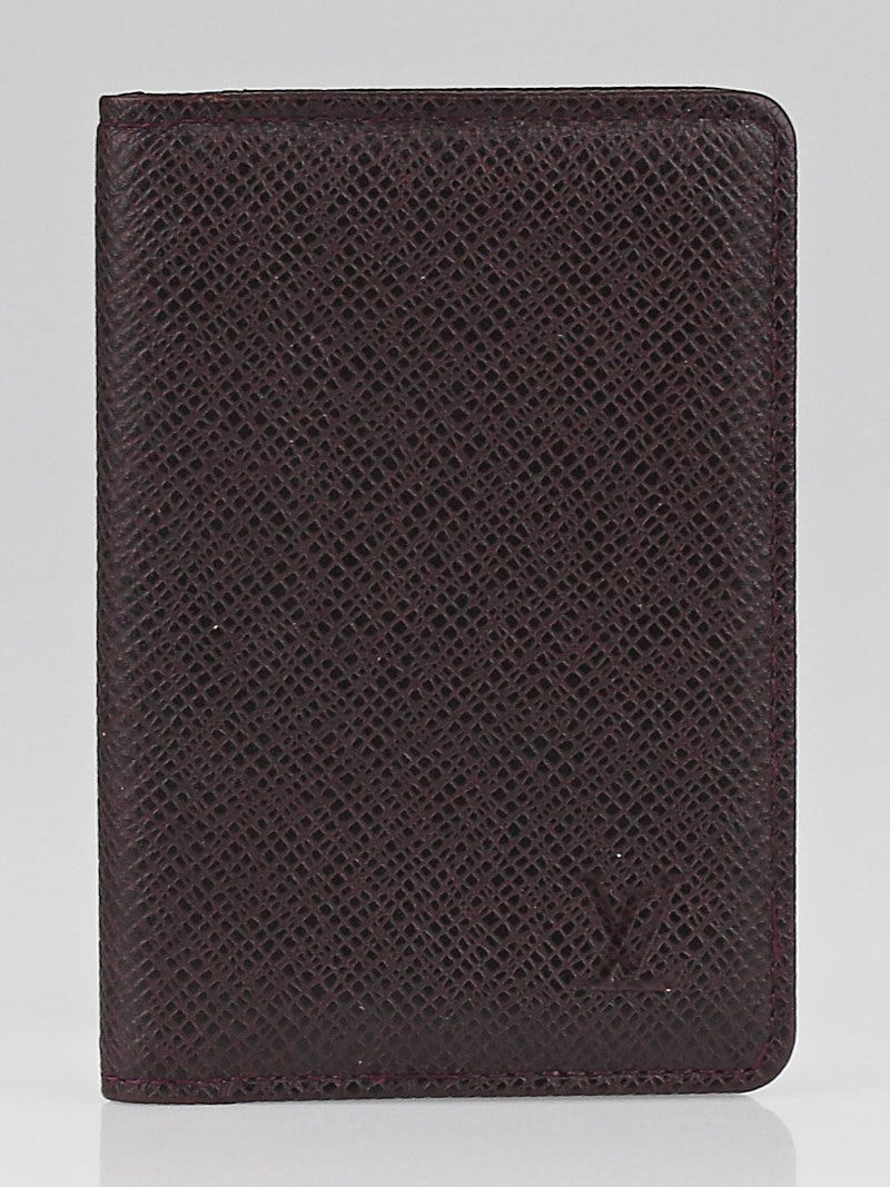 Louis Vuitton Bordeaux Taiga Leather Pocket Organizer