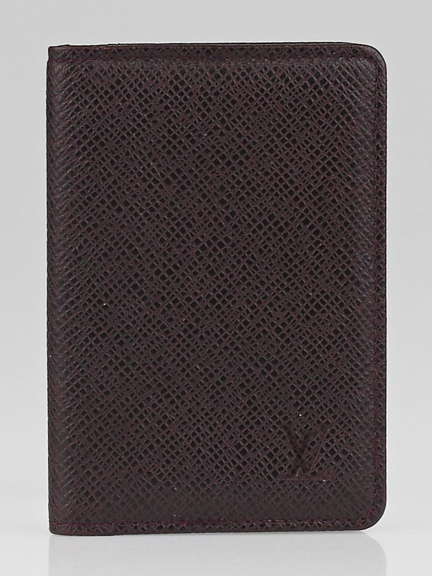 Louis Vuitton Bordeaux Taiga Leather Pocket Organizer
