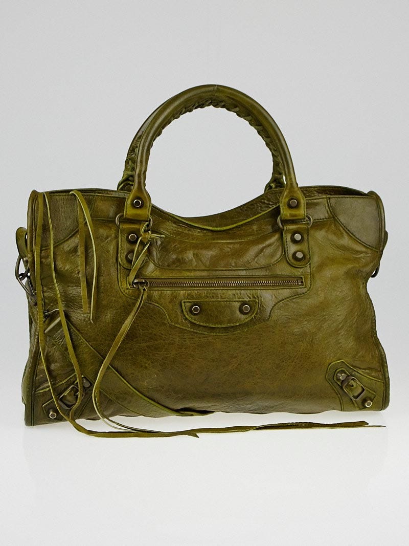 Balenciaga sales handbags olive