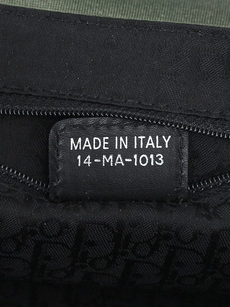 Christian Dior Khaki/Black Fabric Hardcore Shoulder Bag | Yoogi's Closet