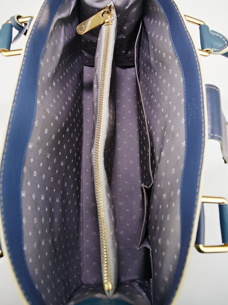 Le fabuleux leather handbag Louis Vuitton Blue in Leather - 14387313