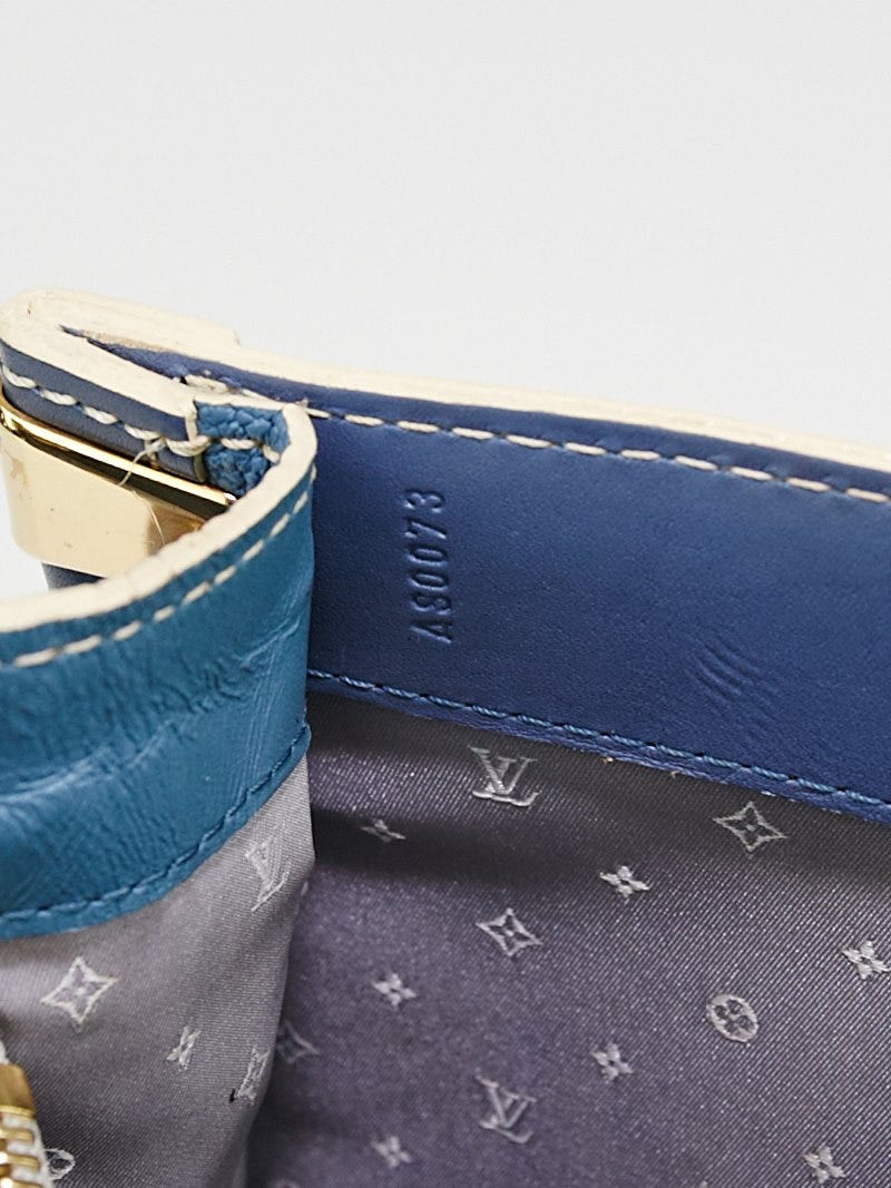 Louis Vuitton, Bags, Louis Vuitton Blue Leather Suhali Le Fabuleux Bag