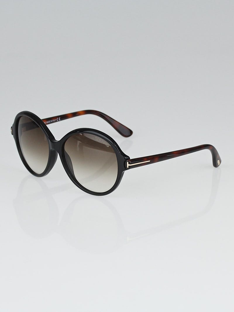 Tom Ford Tortoise Shell Frame Round Milena Sunglasses - TF343