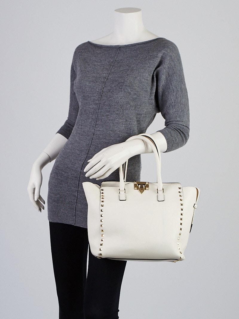 Valentino rockstud double handle tote cheap