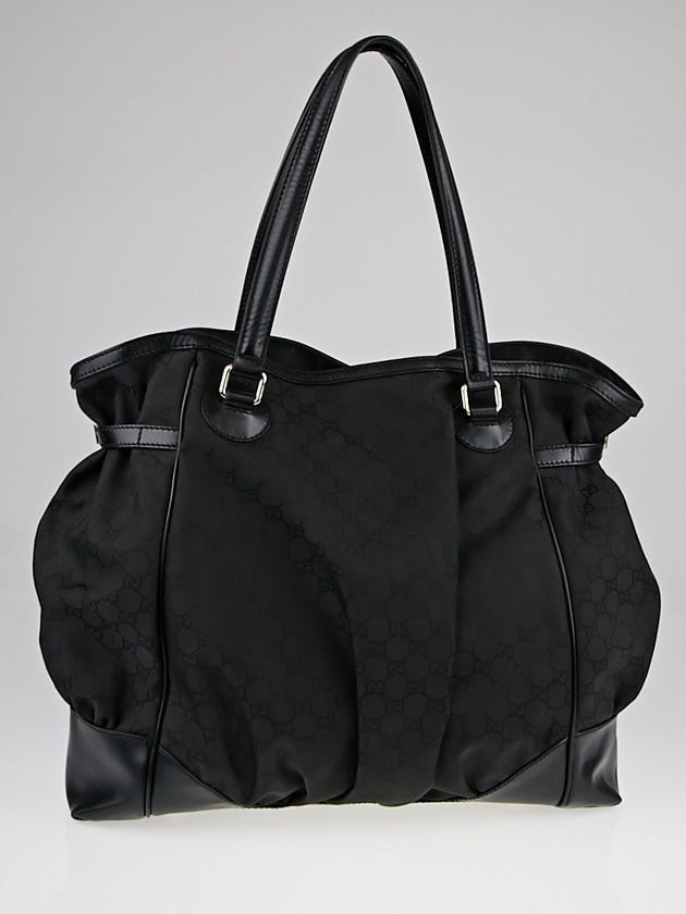 Gucci Black GG Canvas Full Moon Tote Bag