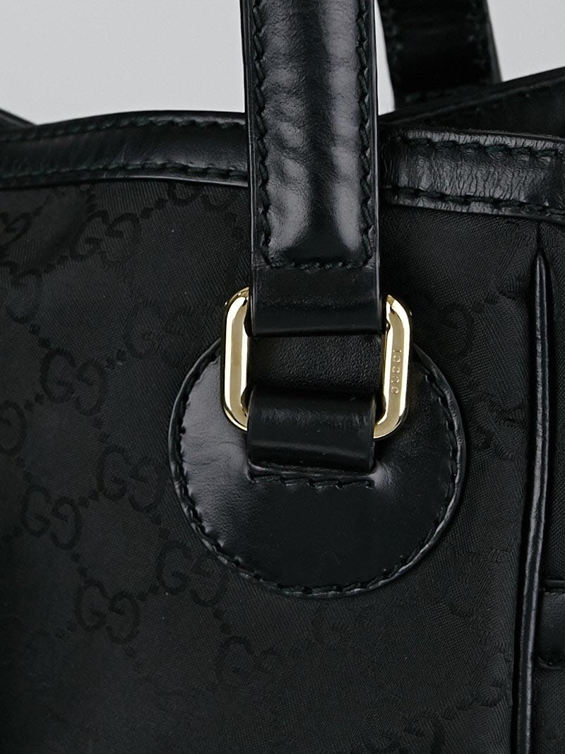 Gucci Bree Ssima Leather Tote in Black