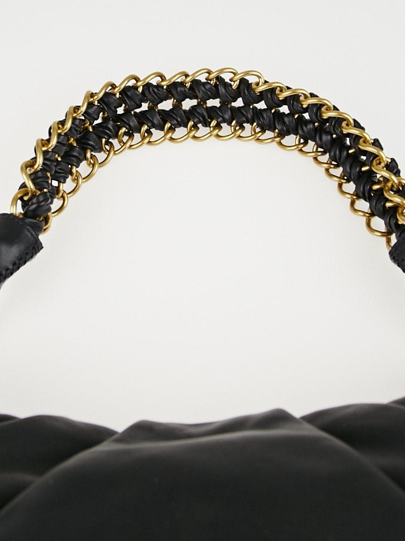 Prada Black Nappa Leather Chain Shoulder Bag BR4243 | Yoogi's Closet