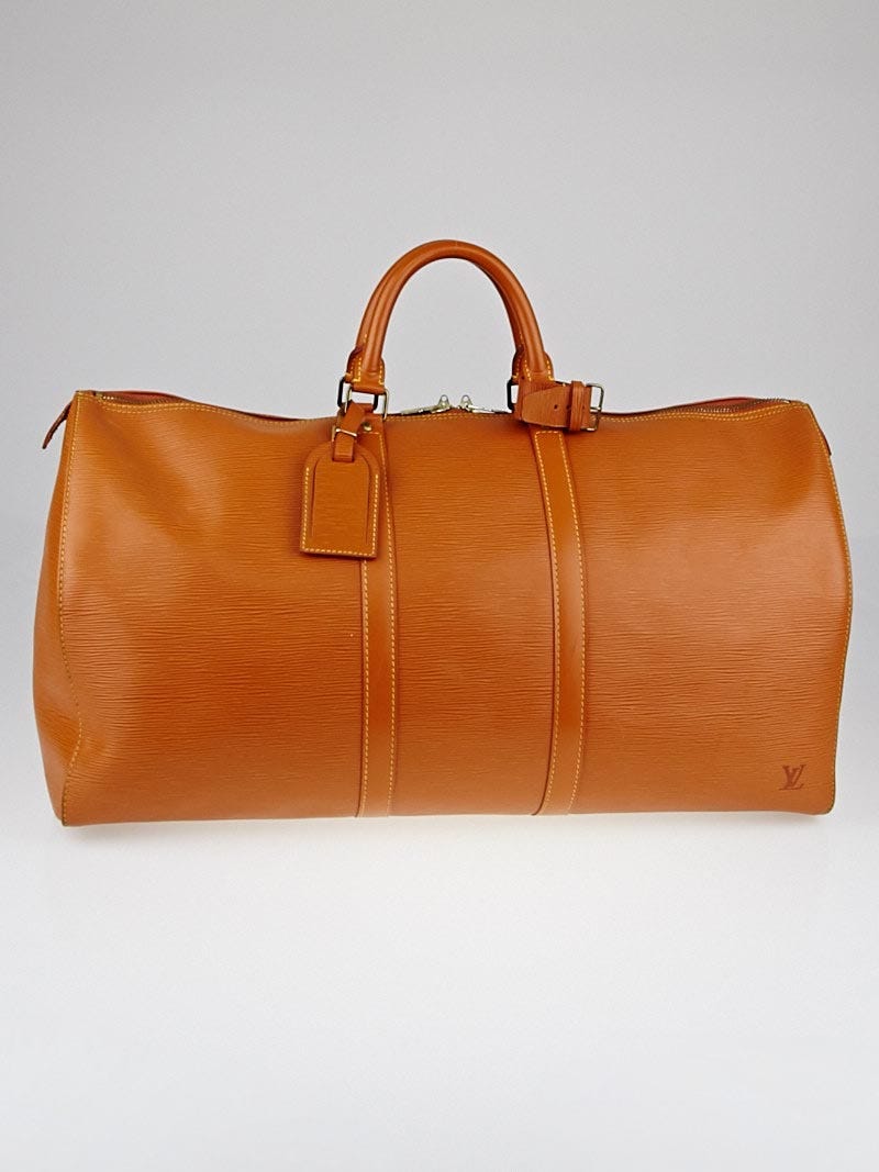 Louis Vuitton Cipango Gold Epi Leather Keepall 55 Bag | Yoogi's Closet