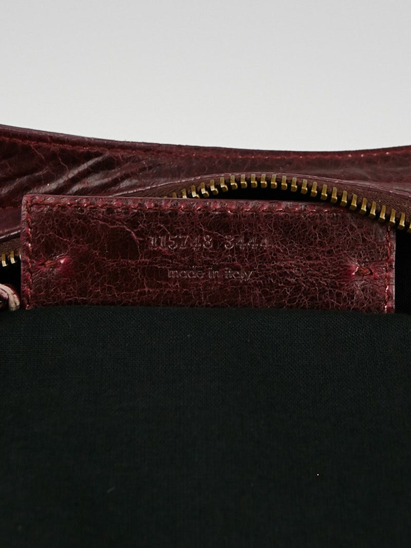 【関税＆送料込み】Balenciaga Bordeaux Leather City Flats 42edd54fc89b4a0bf7ebfc7832fd6e