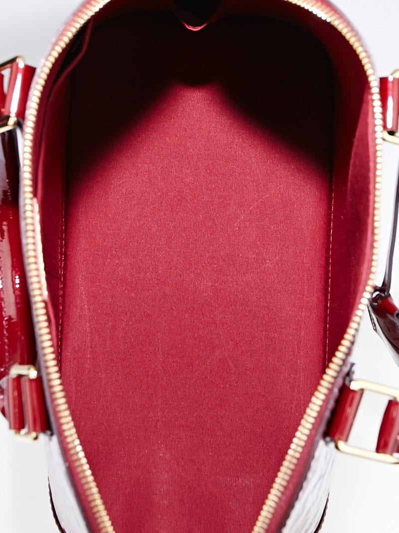 Louis Vuitton Griotte Monogram Vernis Alma PM Bag - Yoogi's Closet