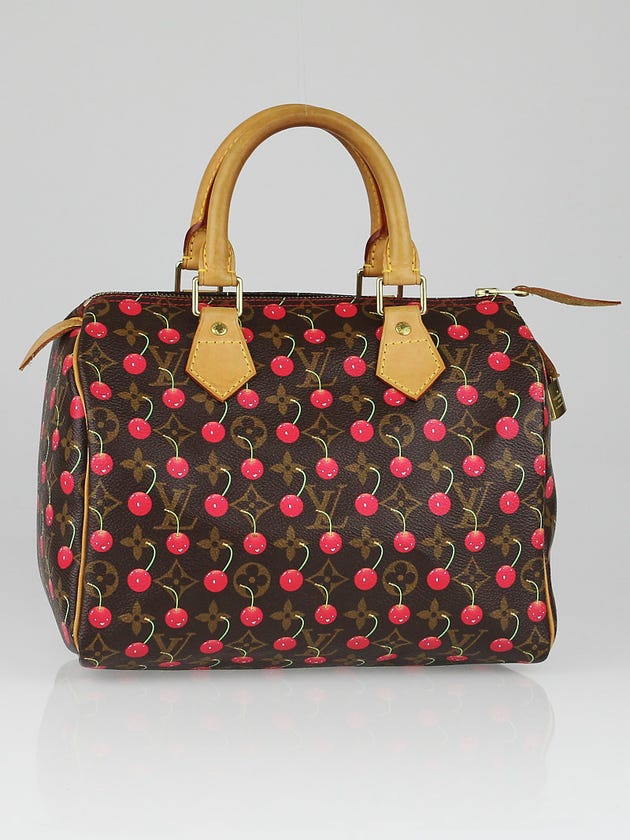 Louis Vuitton Limited Edition Monogram Cerises Speedy 25 Bag