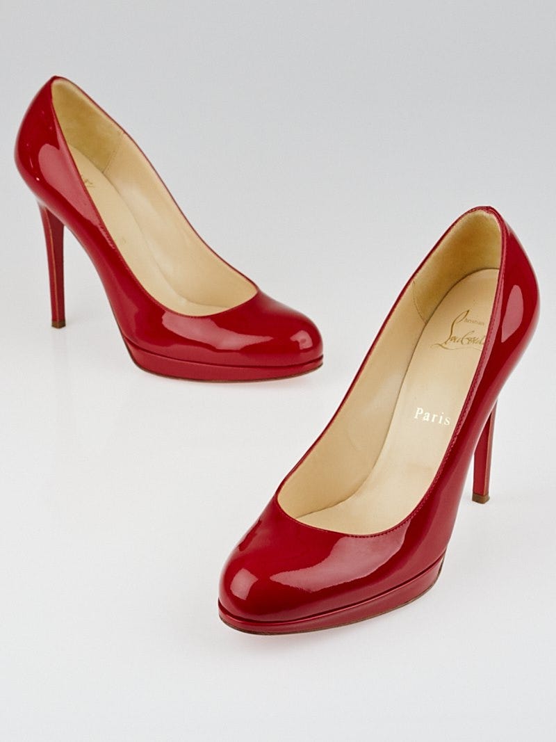 Louis Vuitton, Shoes, Christian Louis Vuitton Gentle Worn Like New Size 1  Red Bottom