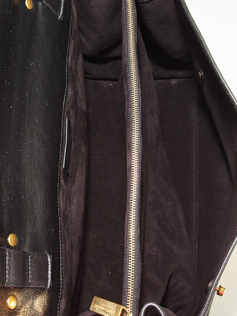 Saint Laurent Black Calfskin Leather Large Muse Two Bag | Yoogi's