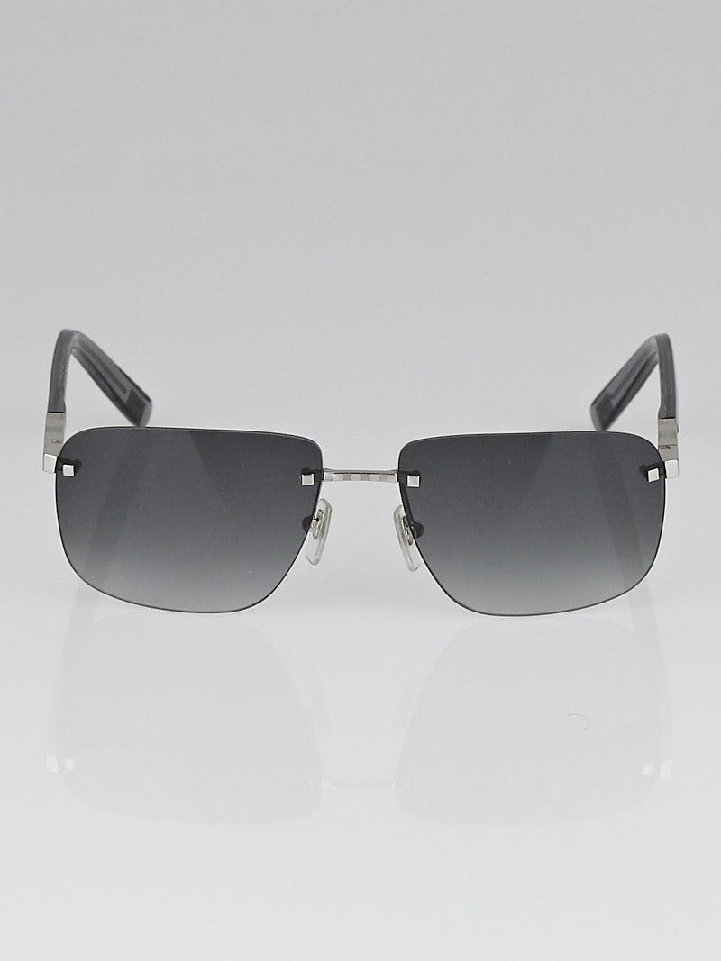 Louis Vuitton Silvertone Rimless Metal Attraction Sunglasses