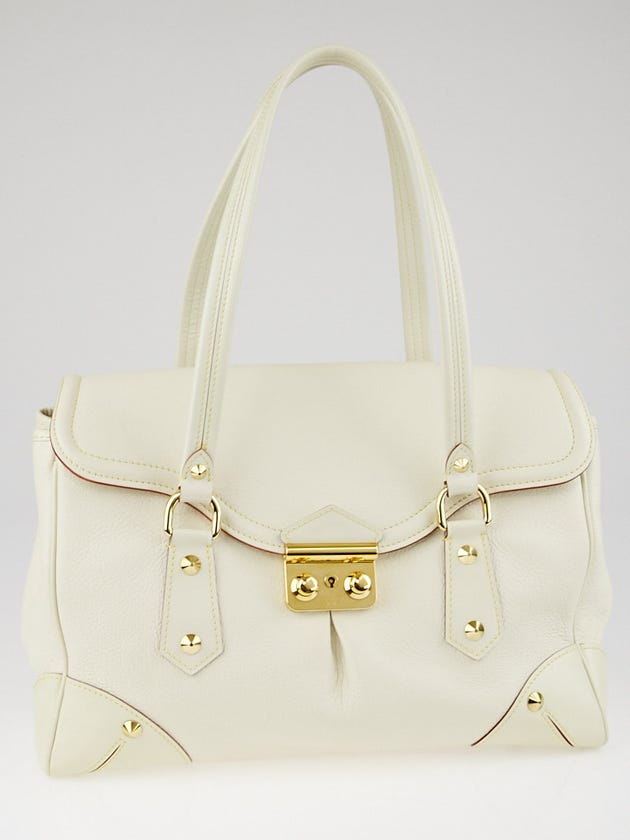 Louis Vuitton White Suhali Leather L'Absolu de Voyage Bag