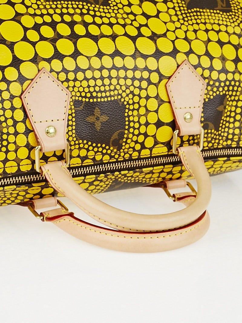 2012 LOUIS VUITTON Limited Edition Yayoi Kusama Monogram Speedy Town Yellow