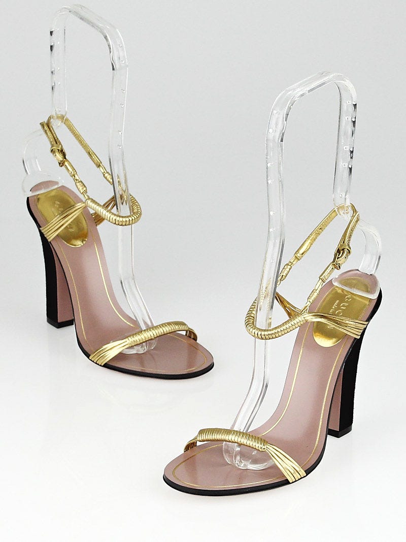 Gucci high heels gold top