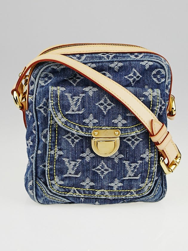 Louis Vuitton Blue Denim Monogram Denim Camera Bag