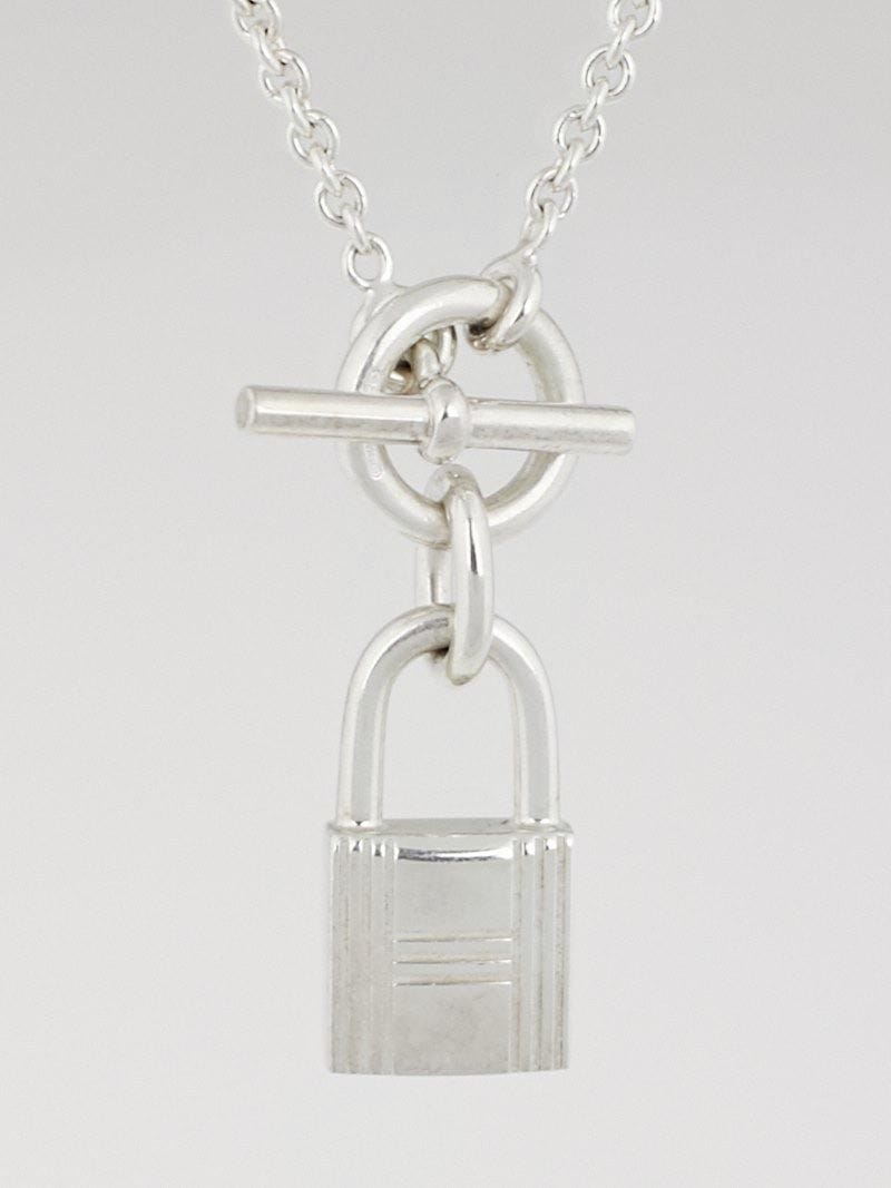 Amulette Padlock pendant, small model | Hermès UK