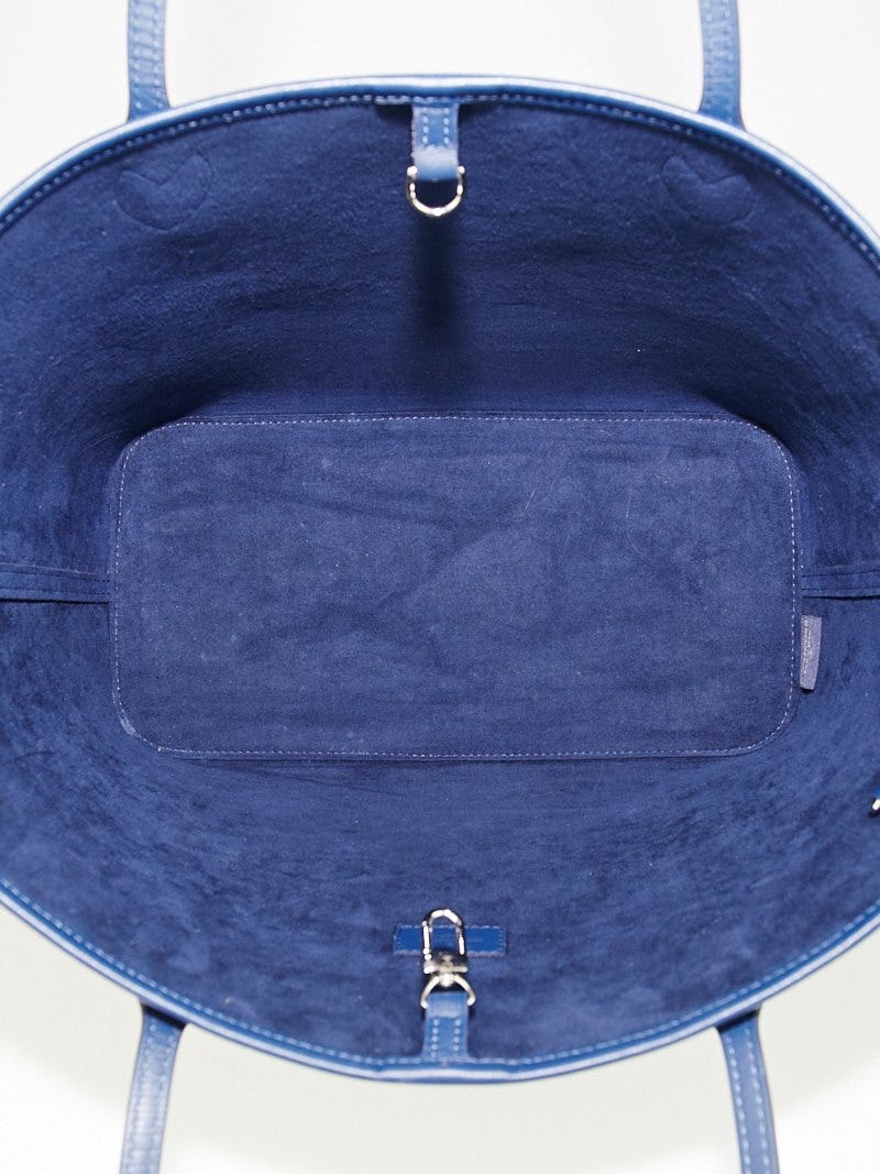 Louis Vuitton Navy Indigo Blue Epi Leather Neverfull Pochette GM Wristlet  For Sale at 1stDibs