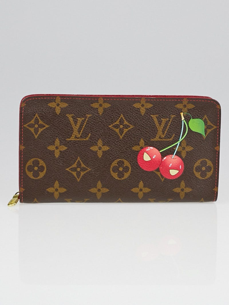 Louis Vuitton x Takashi Murakami 2005 Pre-owned Monogram Cherry Zipped Wallet - Brown