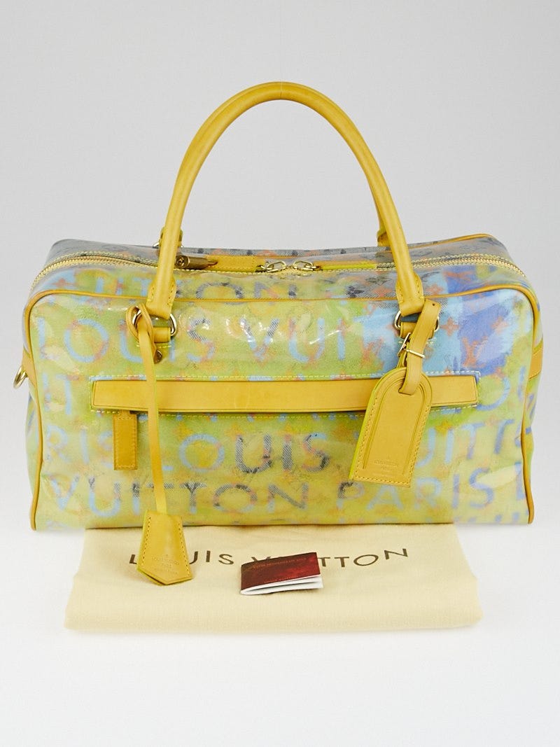 Louis Vuitton Richard Prince Jaune Denim Defile Weekender PM Pulp Bag -  Yoogi's Closet