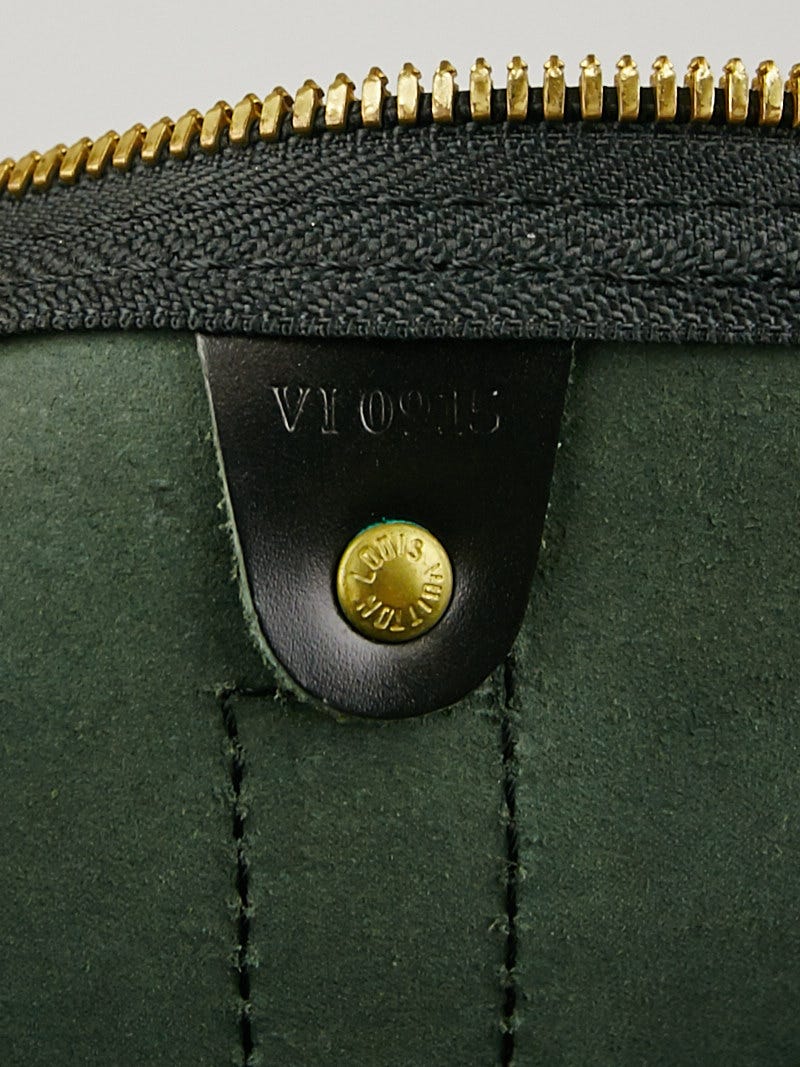 LOUIS VUITTON Boston bag M59062 Keepall 45 Epi Leather black mens