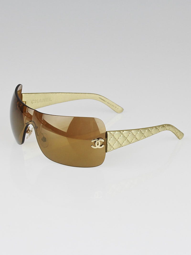 CHANEL シャネル サングラス 4115 299/13 レディース ブラウン ゴールド 【中古】 32507K111 CHANEL シャネル サングラス 4115 299/13 レディース ブラウン