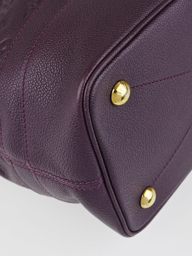 Louis Vuitton - Eggplant Leather Embossed Citadine Tote Bag