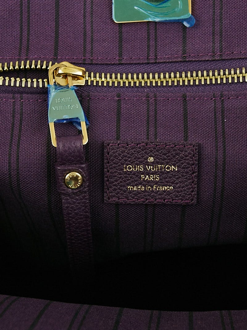 Louis Vuitton - Eggplant Leather Embossed Citadine Tote Bag