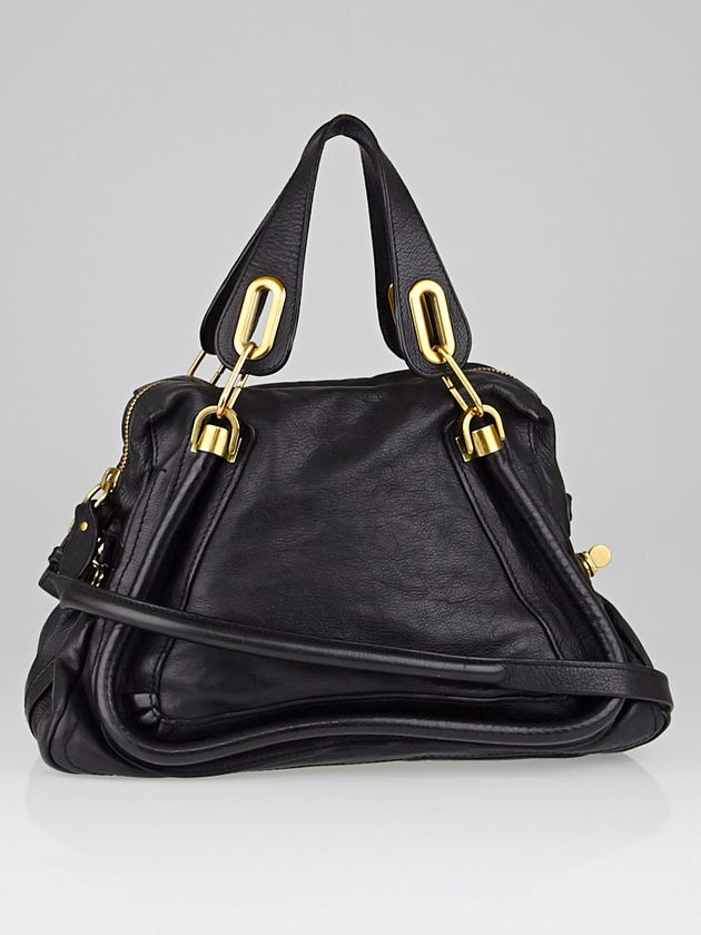 Chloe Black Calfskin Leather Medium Paraty Bag