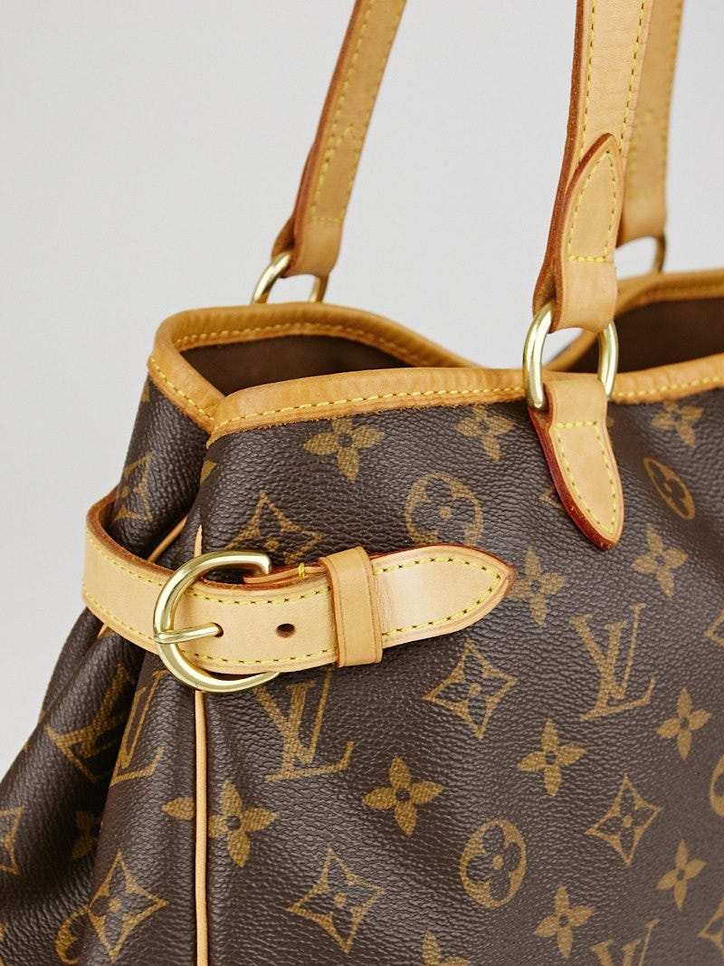 Authentic Louis Vuitton Monogram Batignolles Horizontal Tote Bag M51154 Used  F/S