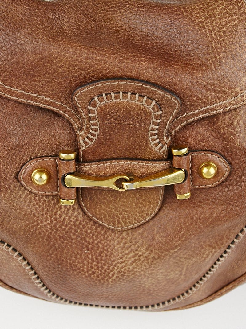 Gucci Brown Leather New Pelham Large Shoulder Bag | Yoogi's Closet