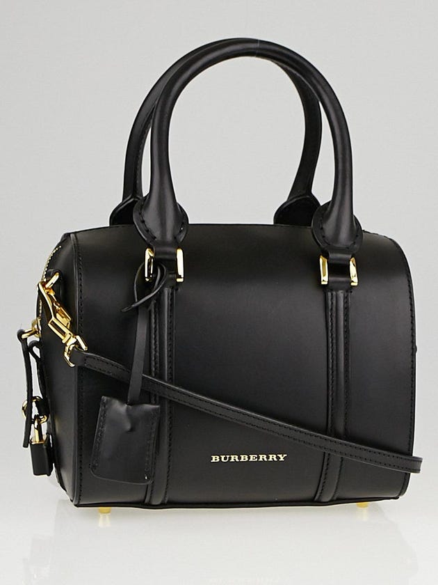 Burberry Black Leather Small Alchester Bowling Bag